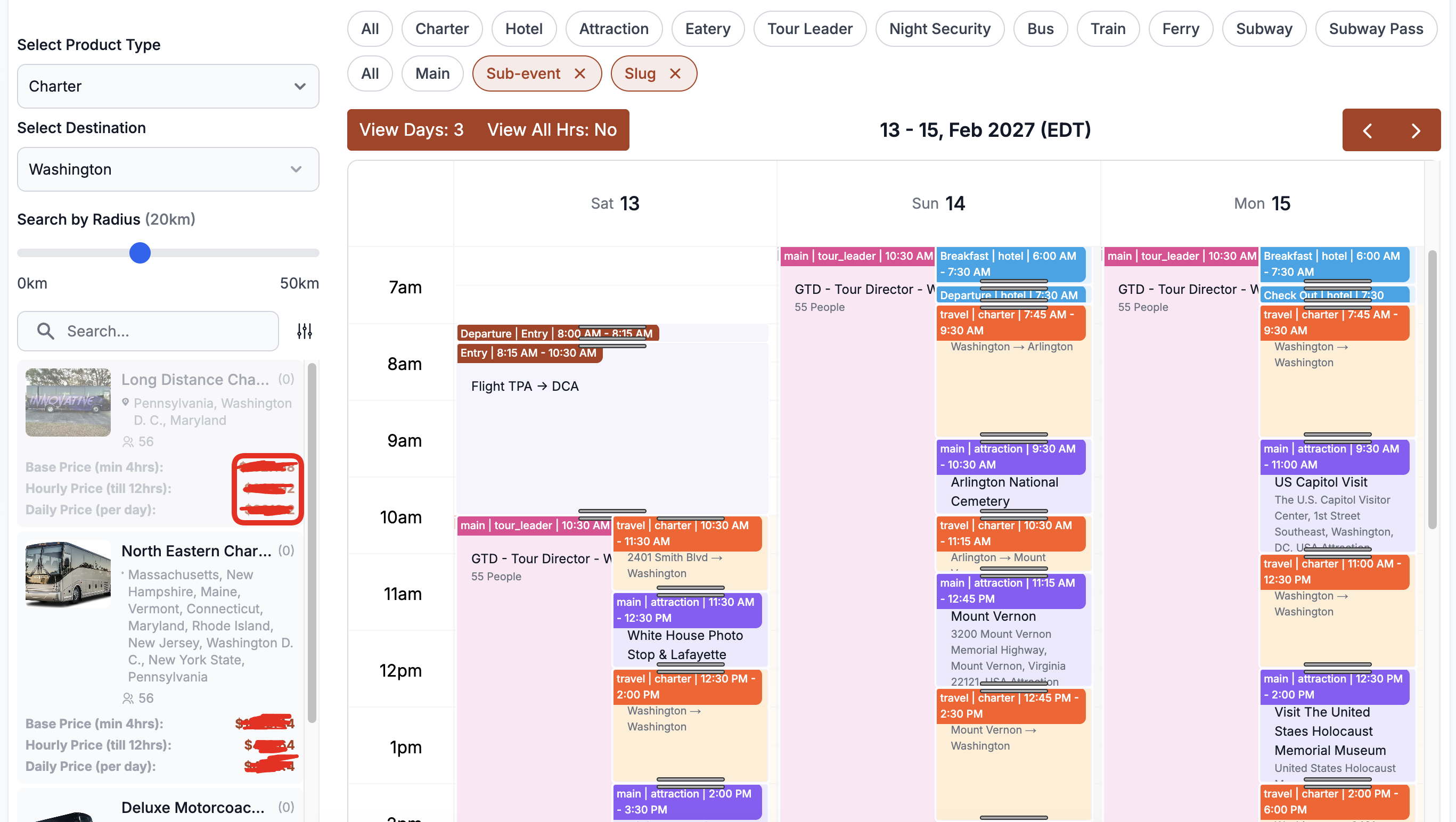 Drag & Drop Itinerary Builder